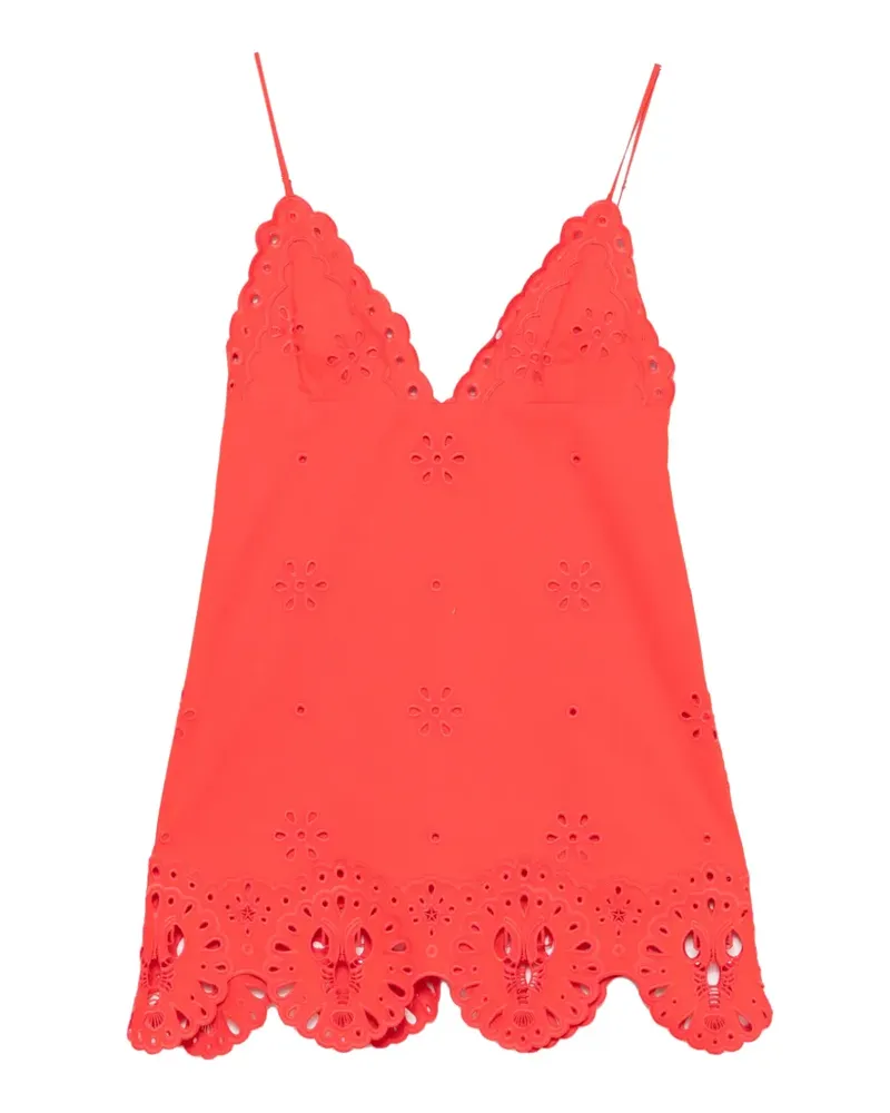 Retrofête Nebullah broderie-anglaise mini dress - Rot Rot