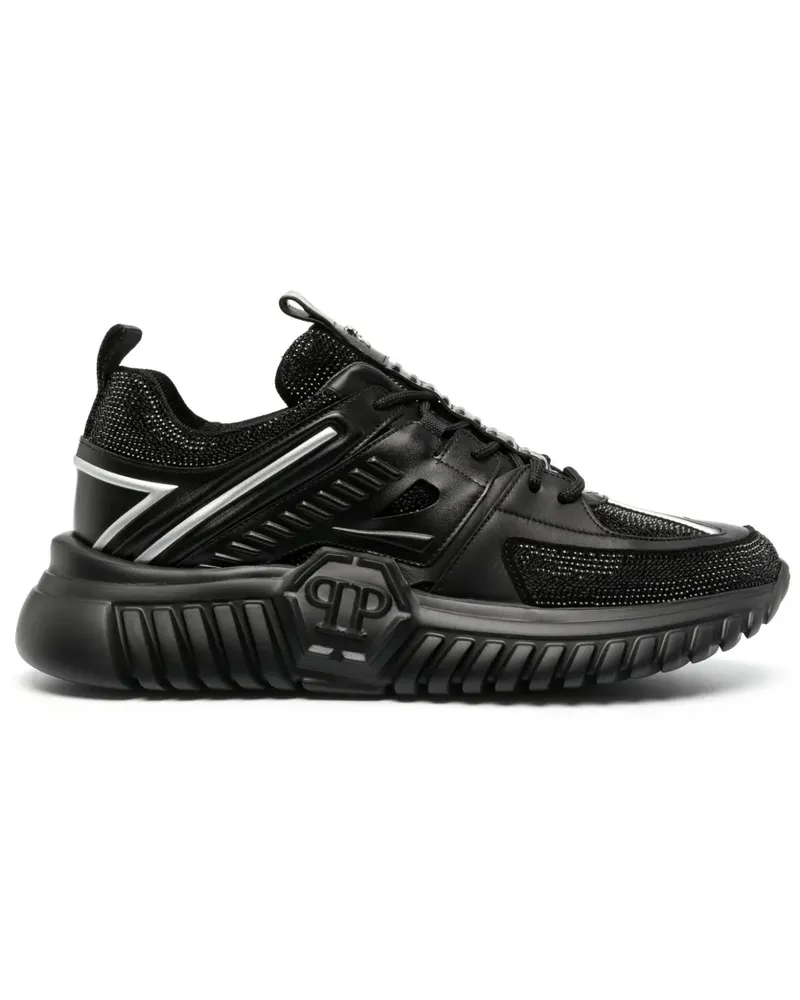 Philipp Plein Stones Runner Sneakers - Schwarz Schwarz