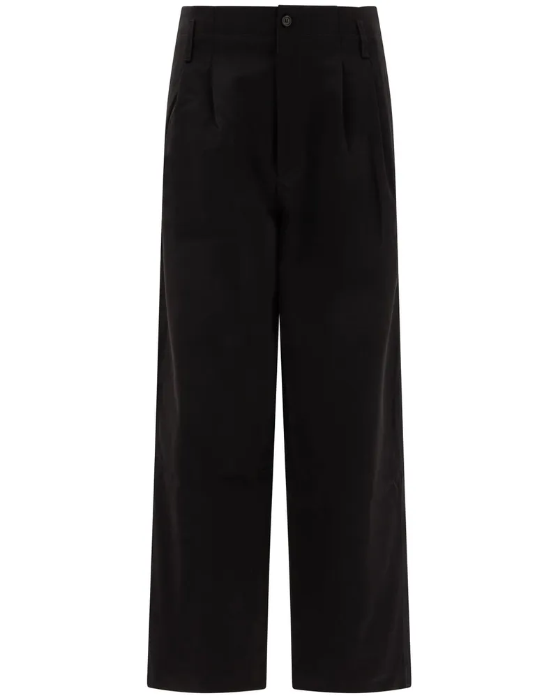BODE Hose mit Bundfalten - Schwarz Schwarz
