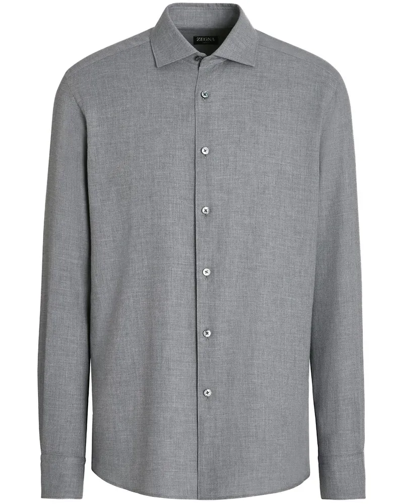Ermenegildo Zegna Klassisches Hemd - Grau Grau