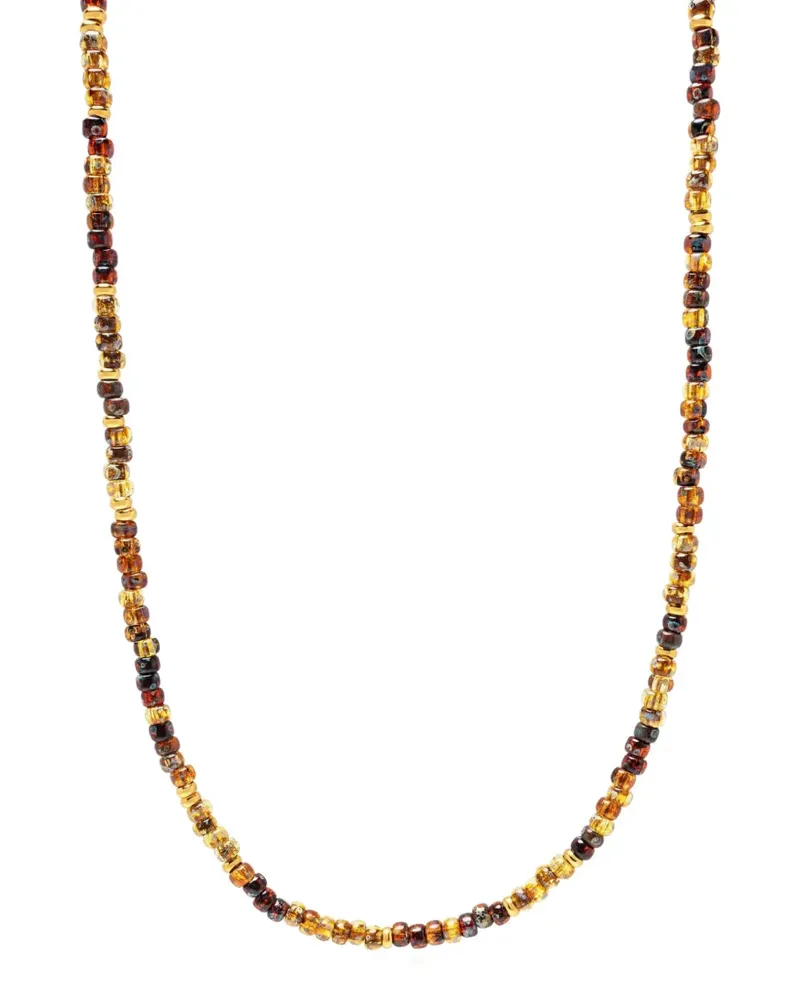 Nialaya Miyuki beaded necklace - Gold Gold