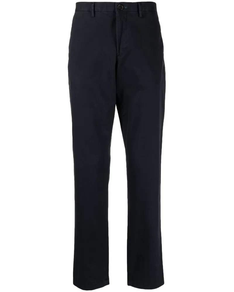 Paul Smith Gerade Hose mit Zebrastickerei - Blau Blau