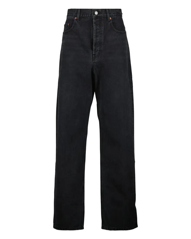 Saint Laurent Gerade Jeans - Schwarz Schwarz