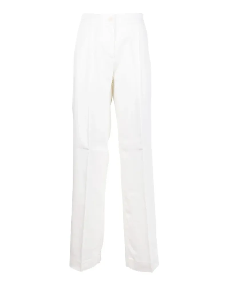 CRUNA pleated trousers - Weiß Weiß