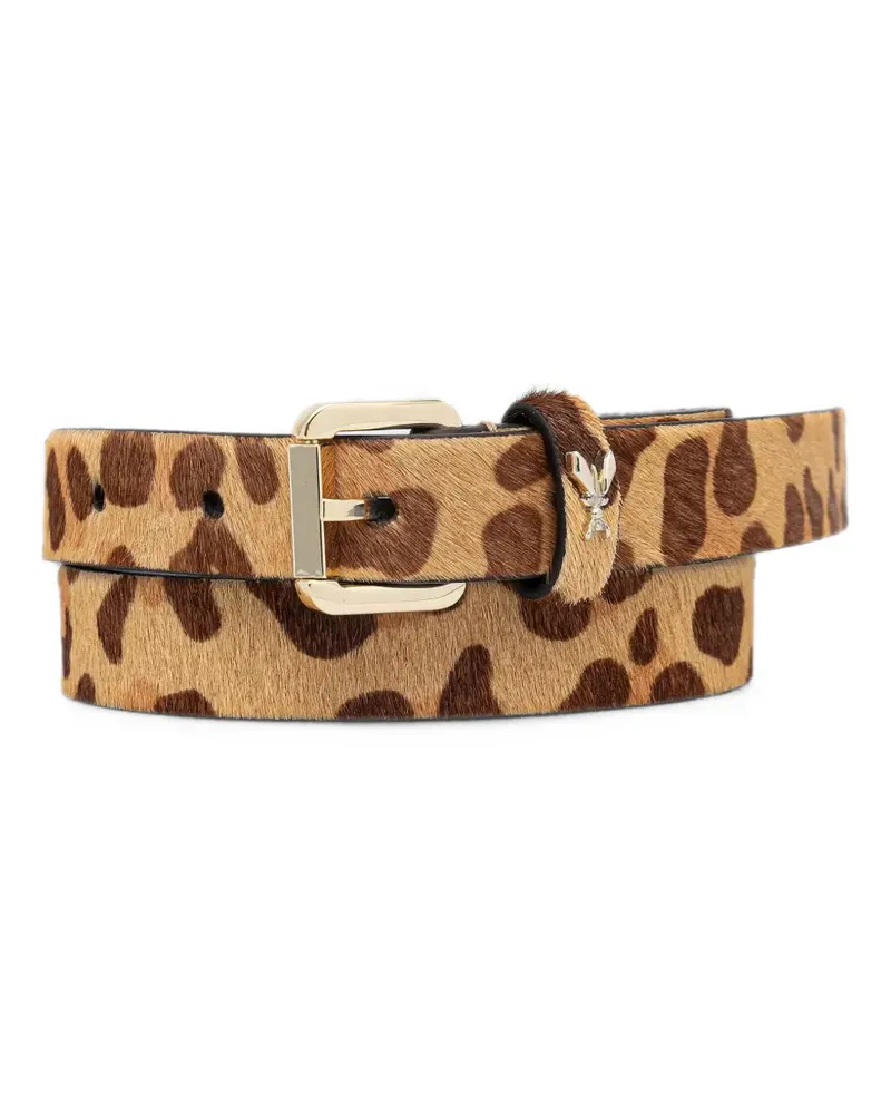 Patrizia Pepe leopard-print Fly belt - Nude Nude