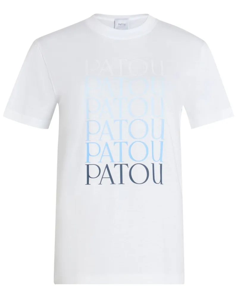 Patou T-Shirt mit Logo-Print - Weiß Weiß