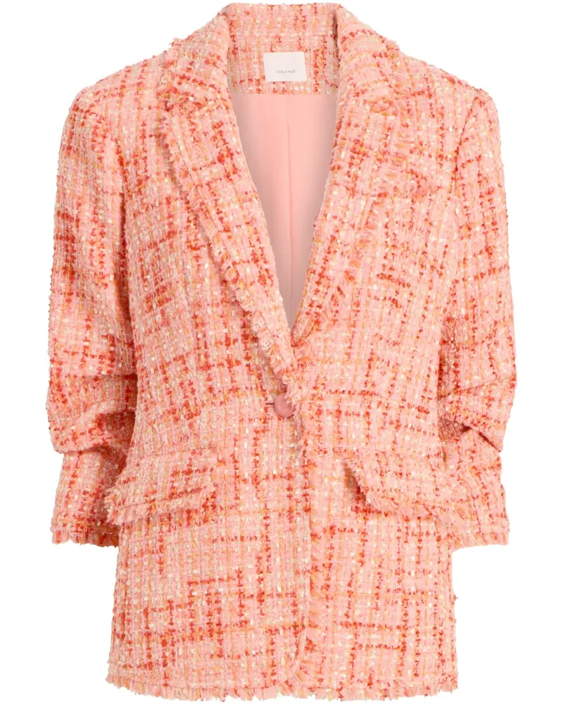 Cinq à Sept Lucie Boucle Khloe Blazer - Rosa Rosa