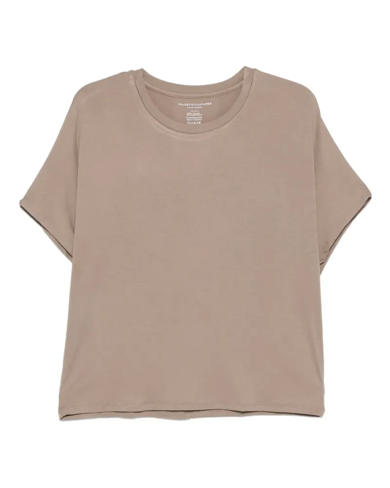 Majestic crew-neck T-shirt - Braun Braun