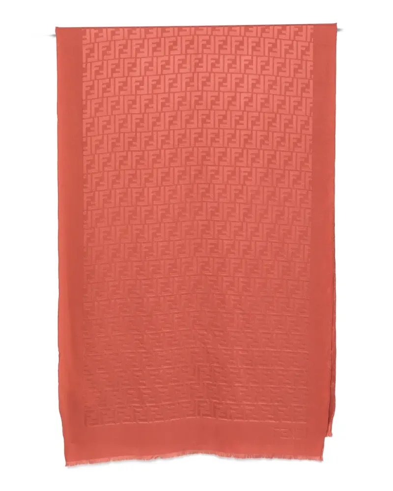 Fendi FF motif scarf - Orange Orange