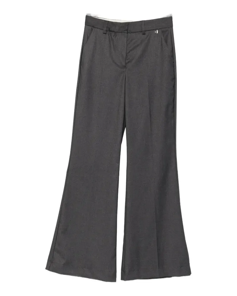 Dixie pressed-crease wide-leg trousers - Grau Grau