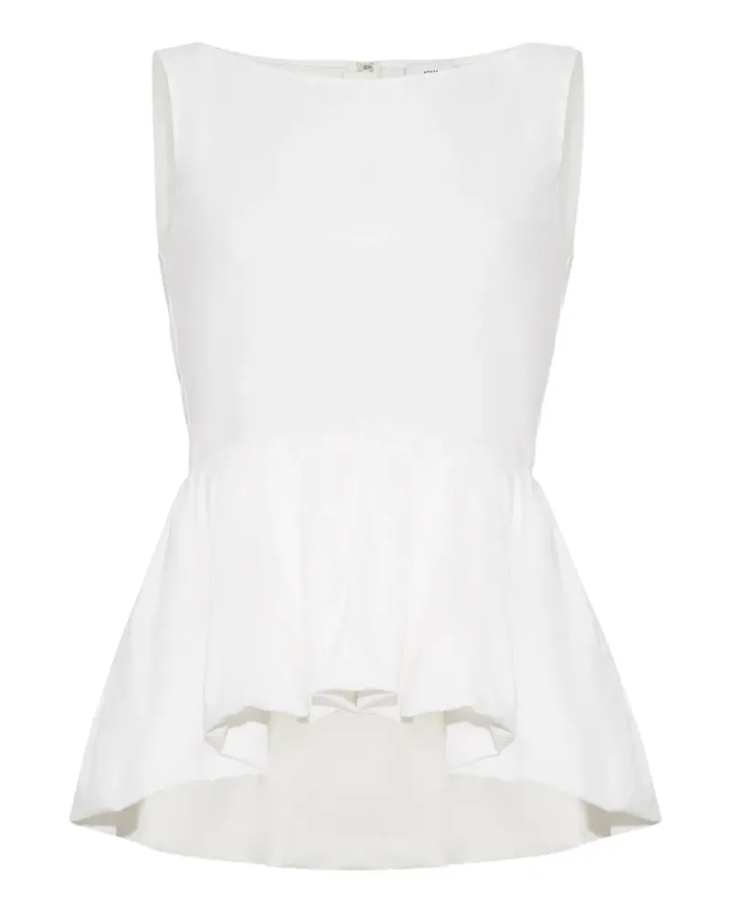 Adam Lippes Anais peplum top - Weiß Weiß