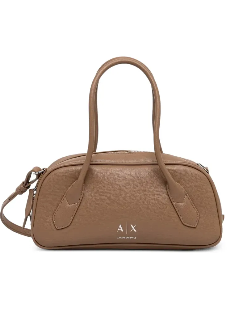 Armani Exchange Umhängetasche mit Logo-Print und Henkel - Nude Nude