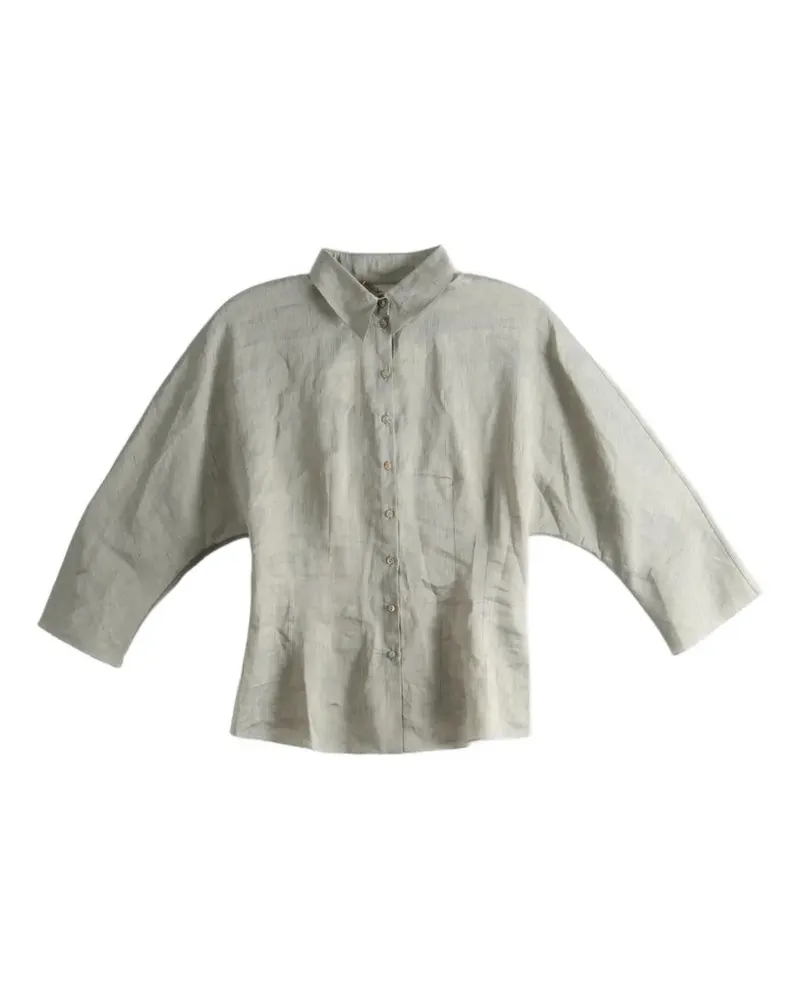 Cortana Theresa striped batwing-sleeve shirt - Grün Grün