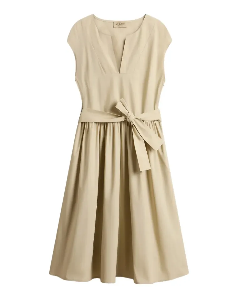 Woolrich cotton-poplin mini dress - Nude Nude