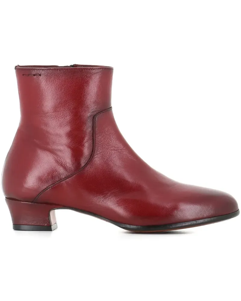 Alexander Hotto Stiefel mit Reißverschluss - Rot Rot