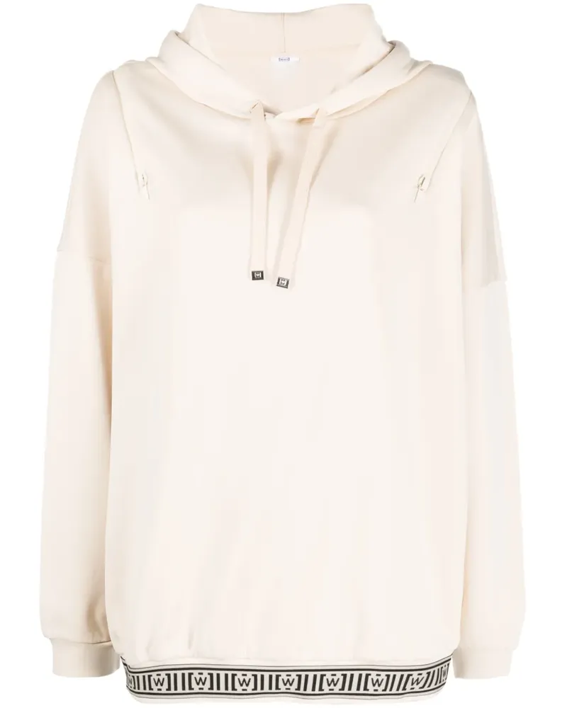 Wolford Hoodie mit Logo-Print - Nude Nude