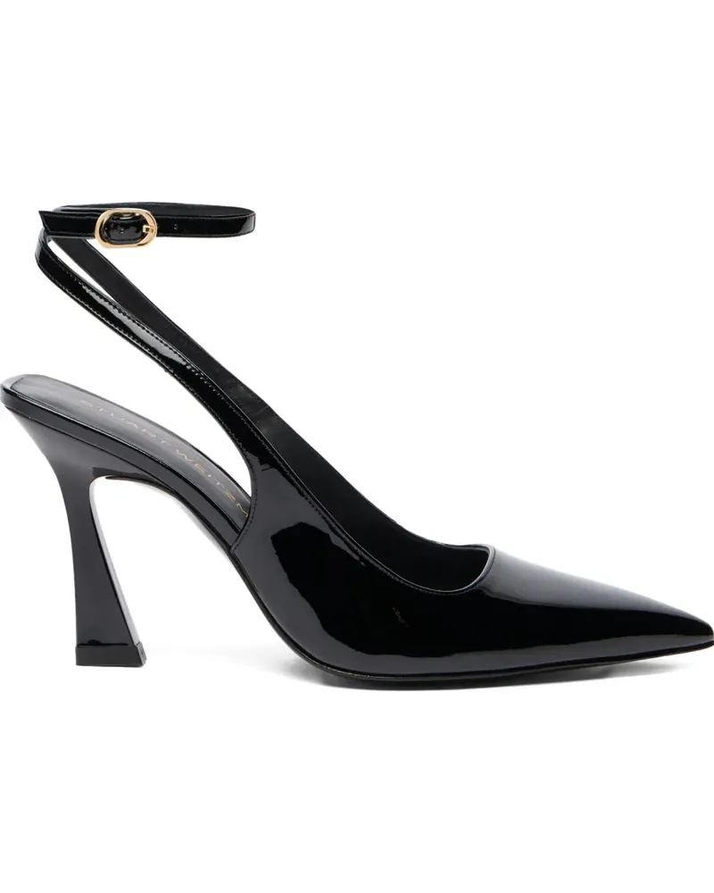 Stuart Weitzman Vinnie Pumps mit Riemen 85mm - Schwarz Schwarz