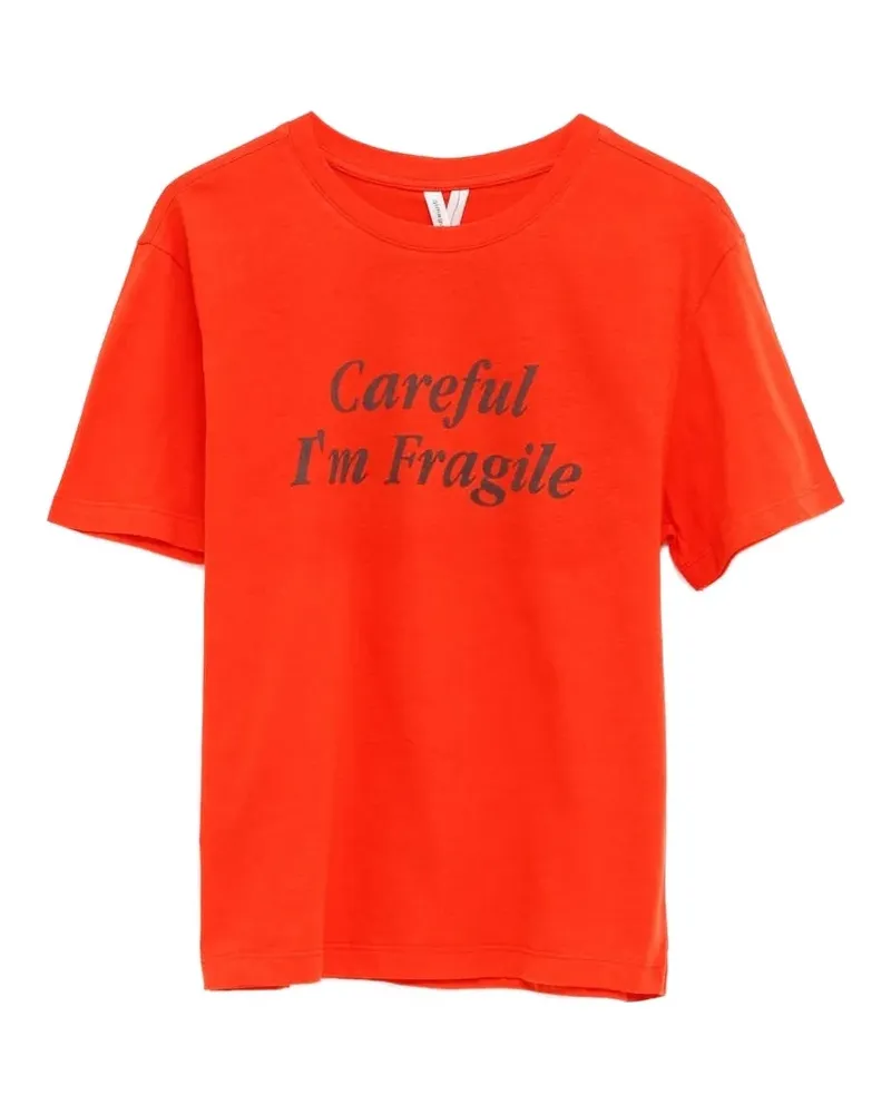 GIMAGUAS Careful graphic-print T-shirt - Rot Rot