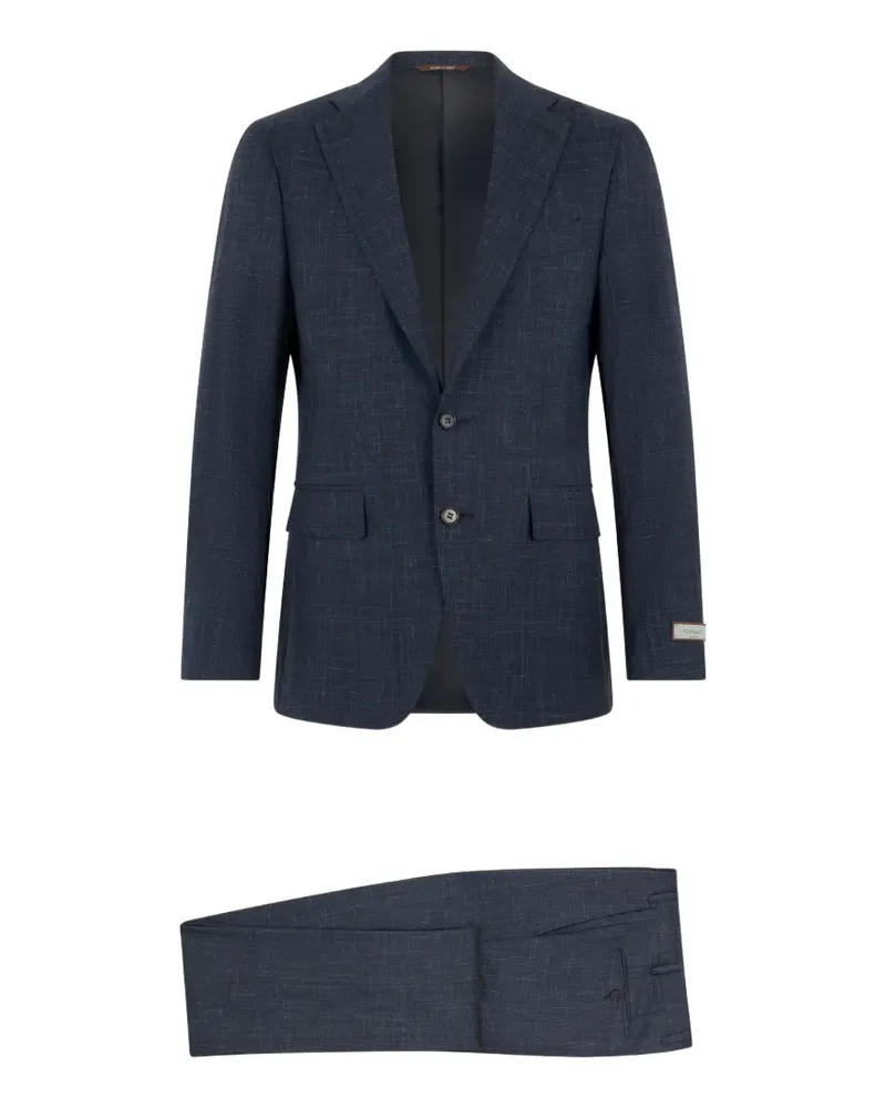 Canali Einreihiger Anzug - Blau Blau