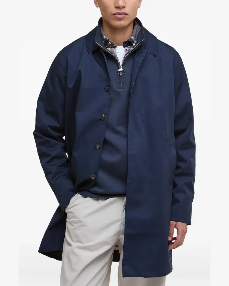 Barbour Geknöpfter Rokig Mantel - Blau Blau