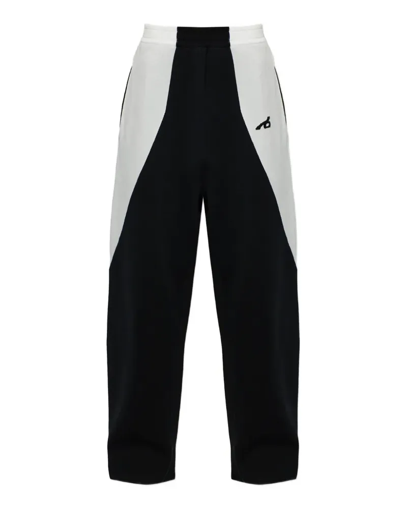 Balenciaga colour-block logo-embroidered track pants - Schwarz Schwarz