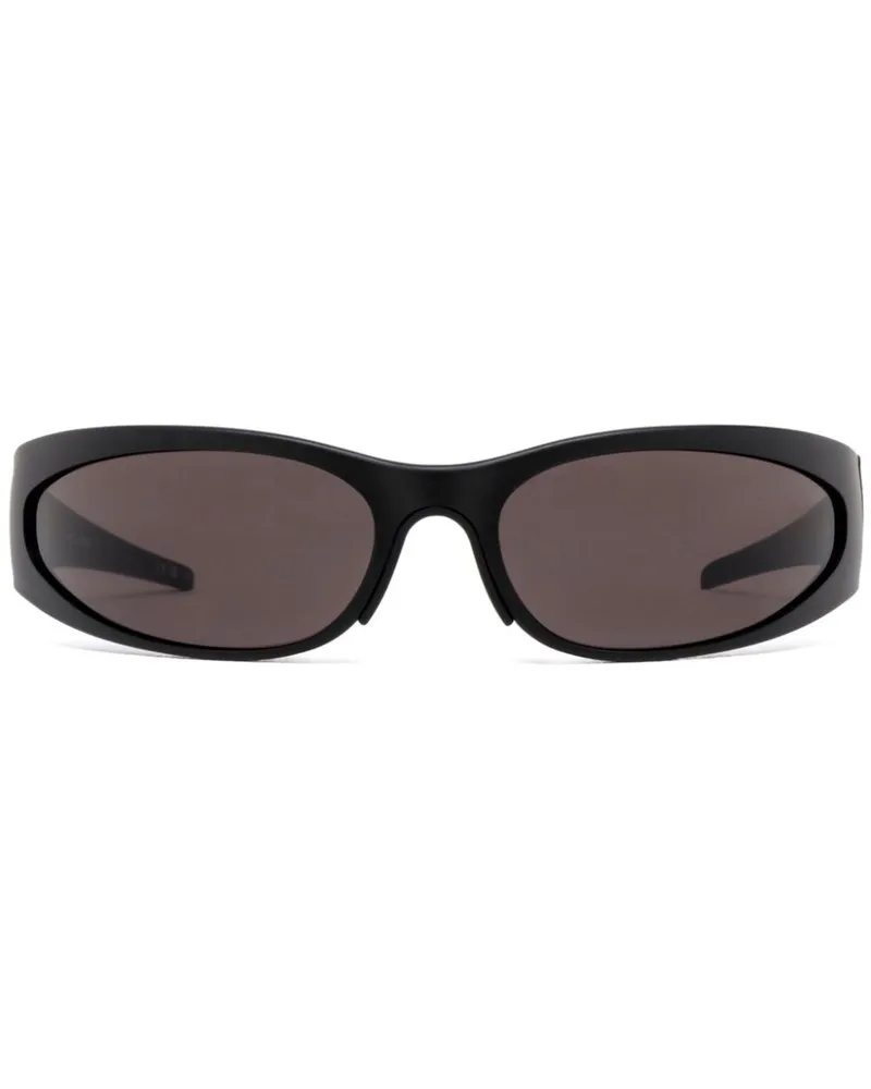 Balenciaga Reverse XP Wrap Sonnenbrille - Schwarz Schwarz