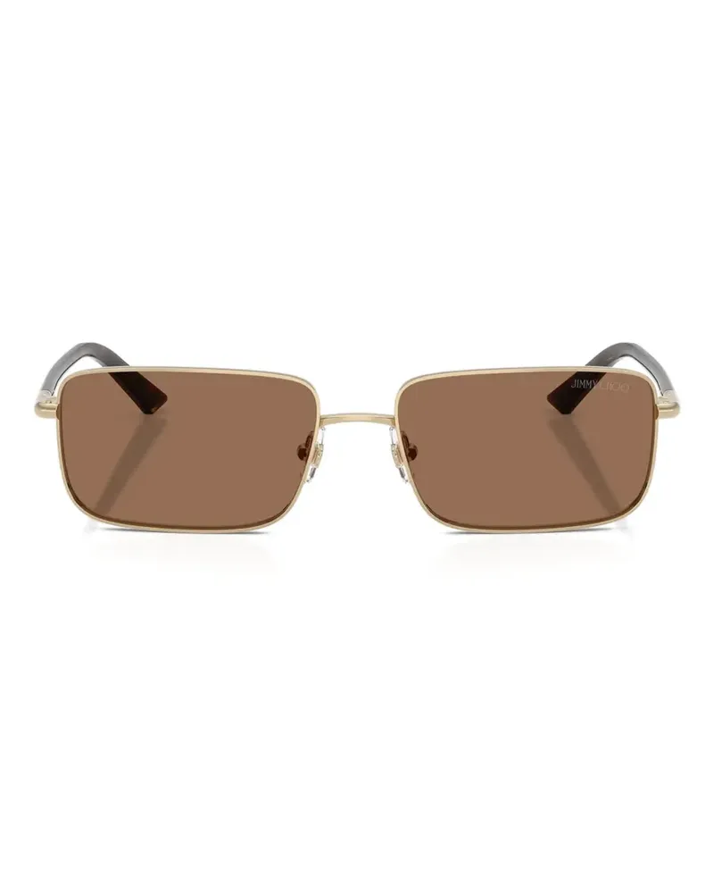 Jimmy Choo Gavin rectangle-rectangle sunglasses - Gold Gold