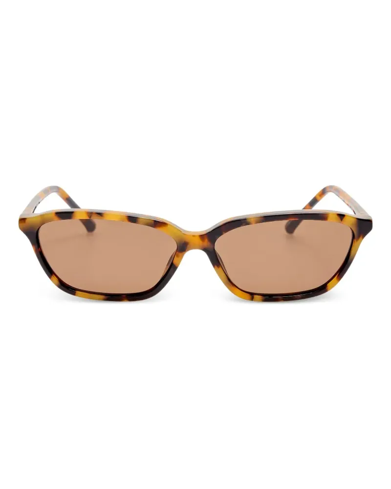 Linda Farrow rectangle-frame sunglasses - Braun Braun