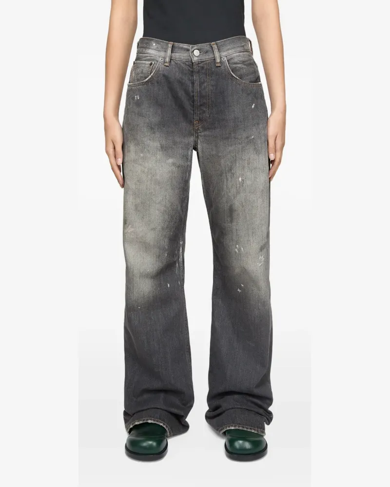 Acne Studios Ausgeblichene Jeans - Schwarz Schwarz