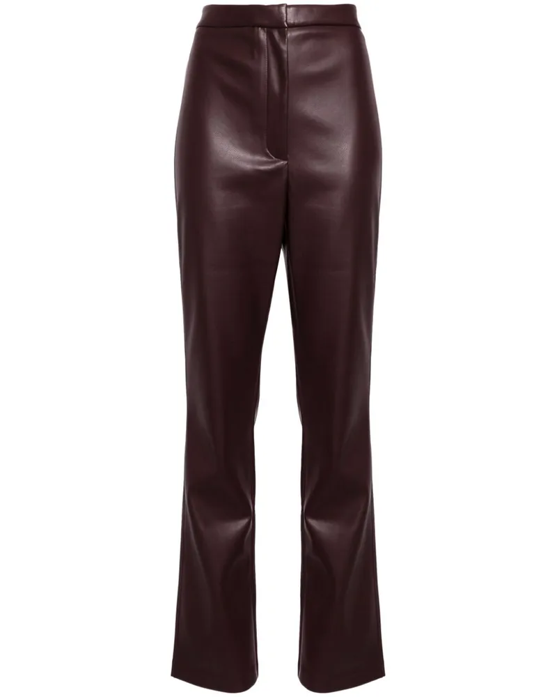 ROTATE Birger Christensen high-waisted slim trousers Violett