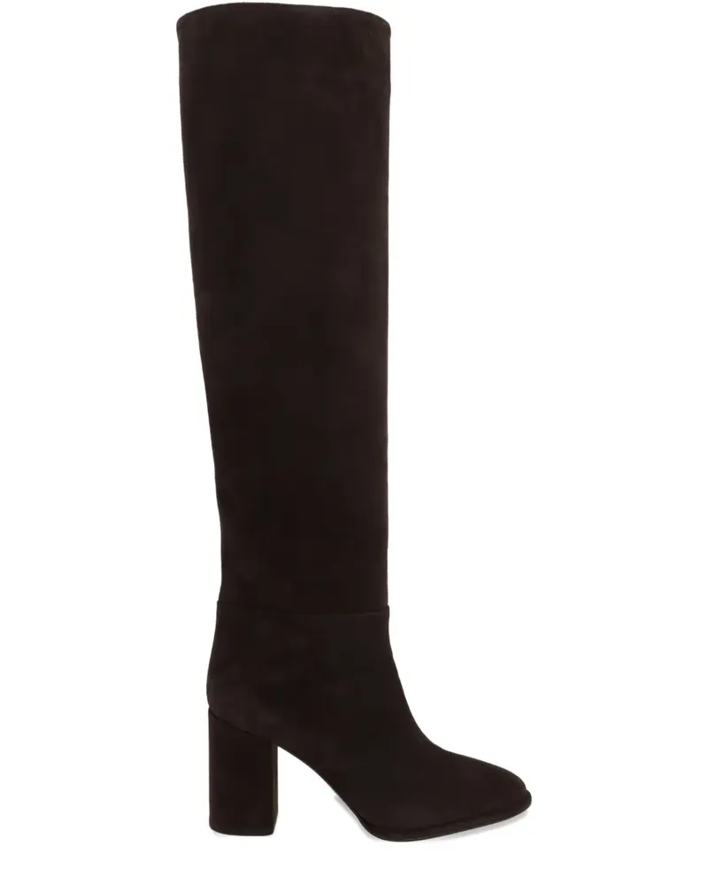 Le Silla Kniehohe Stiefel mit Blockabsatz - Braun Braun