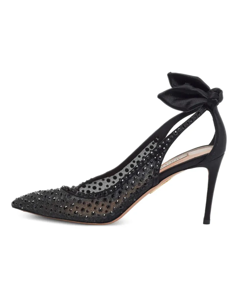 Aquazzura Pumps mit Kristallen - Schwarz Schwarz