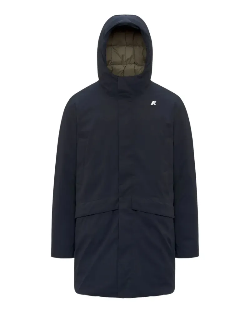 K-Way Kapuzenjacke mit Logo - Blau Blau