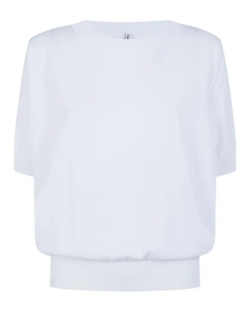 Liviana Conti Geripptes Oberteil - Weiß Weiß