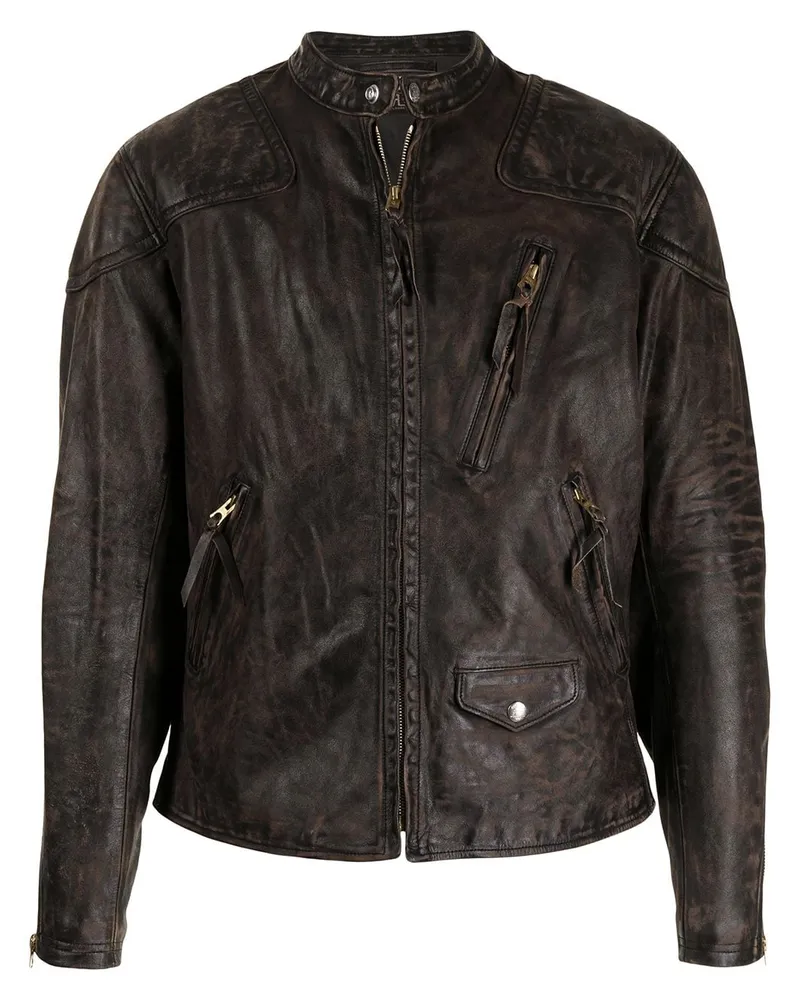 Ralph Lauren Watts Bikerjacke - Braun Braun