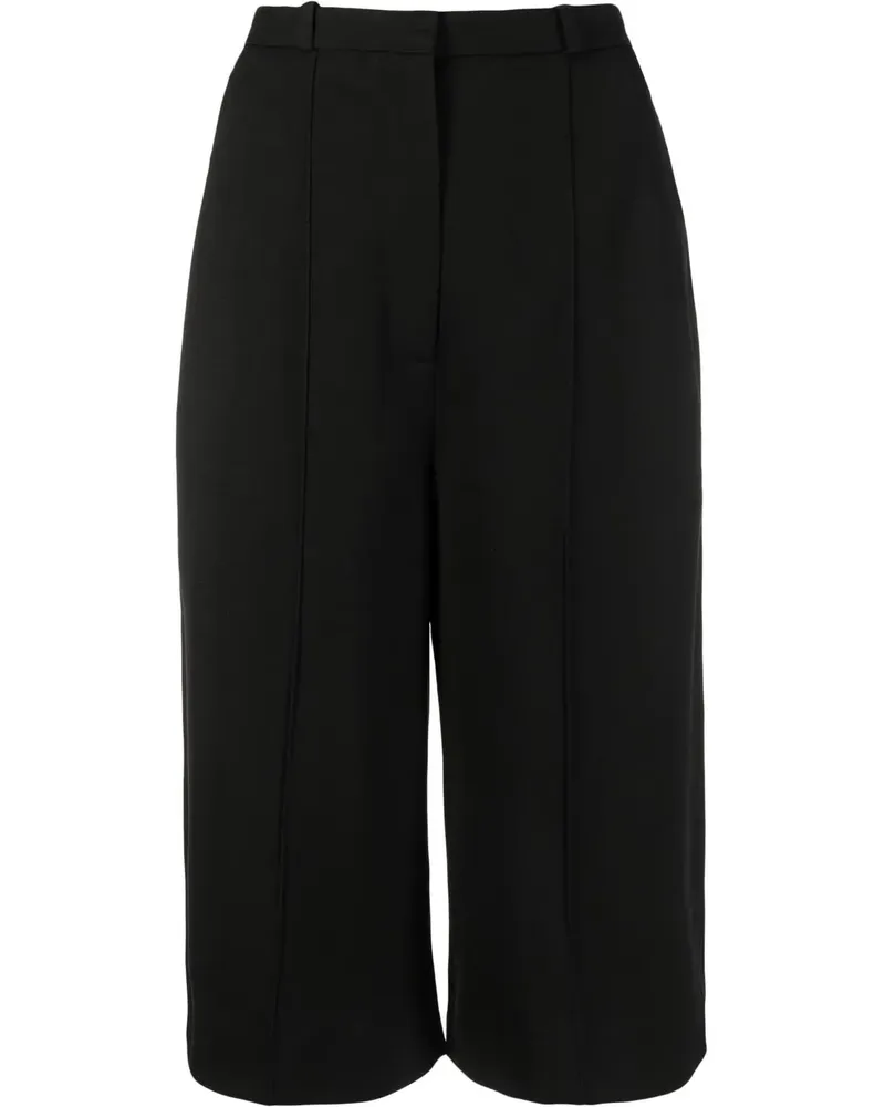 Totême Klassische Cropped-Hose - Schwarz Schwarz