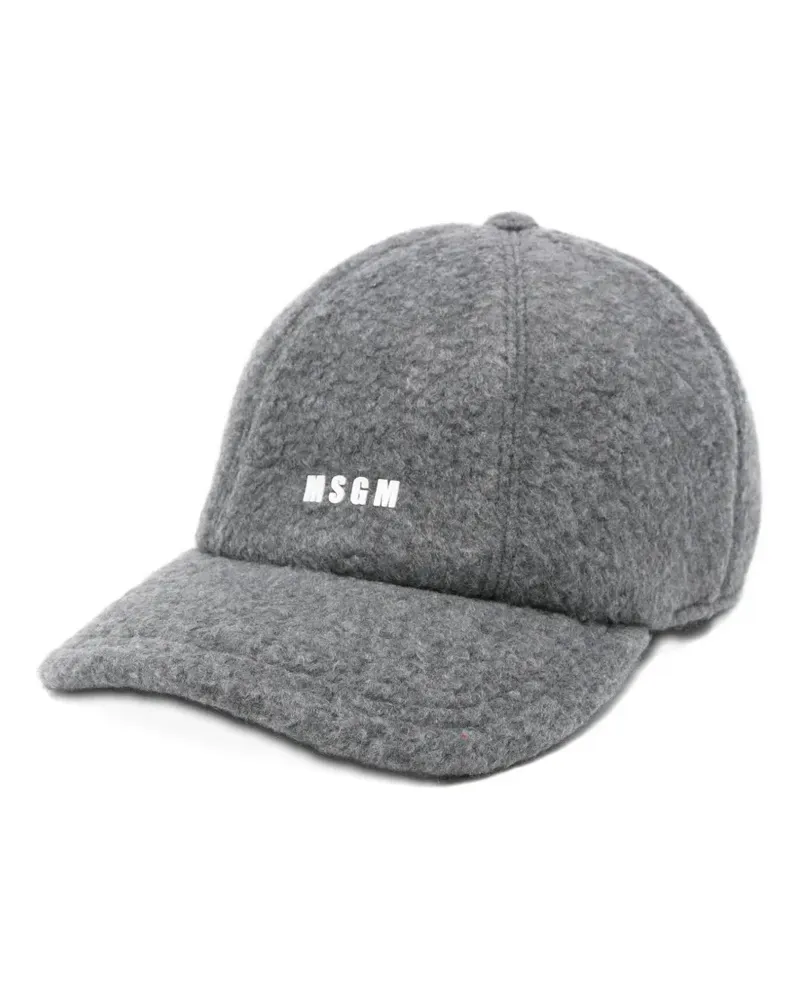 MSGM logo-lettering cap - Grau Grau