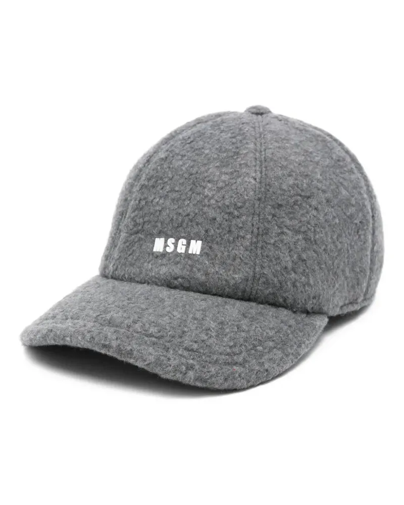 MSGM Baseballkappe mit Logo - Grau Grau