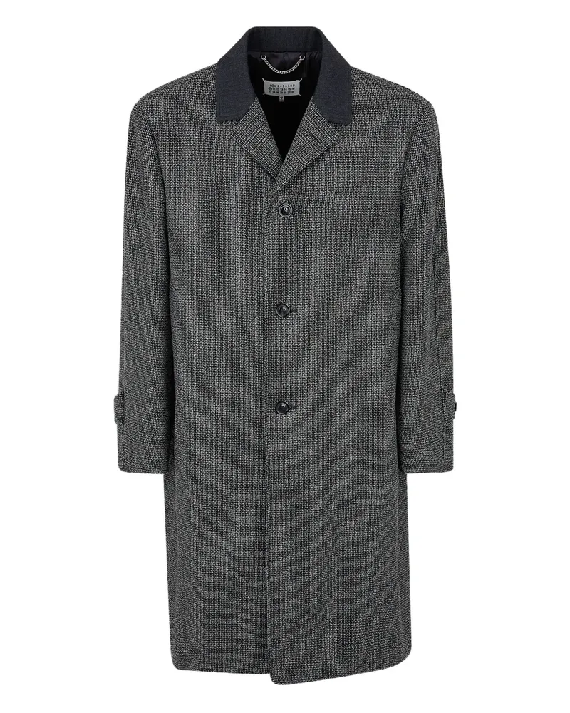 Maison Margiela button collar parka coat - Grau Grau