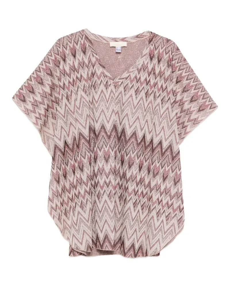 IU Rita Mennoia Maxikleid mit V-Ausschnitt - Nude Nude