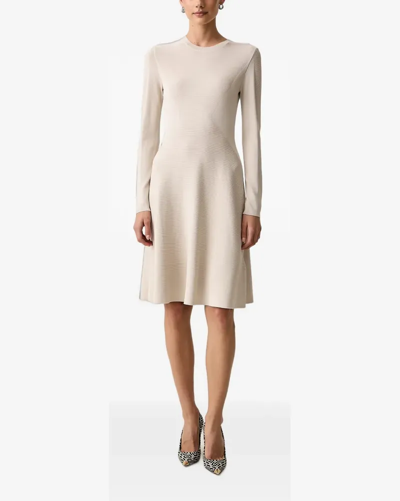 Armani Exchange Langarm-Midikleid aus Feinstrick - Nude Nude