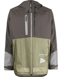 adidas x And Wander Terrex Kapuzenjacke Grün