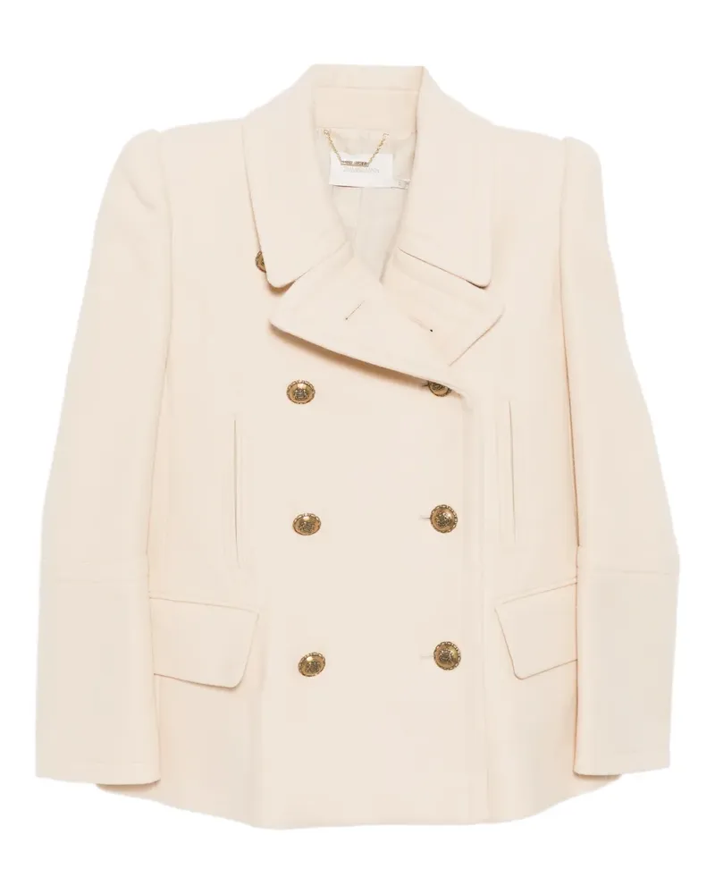 Zimmermann buttone-up coat - Nude Nude