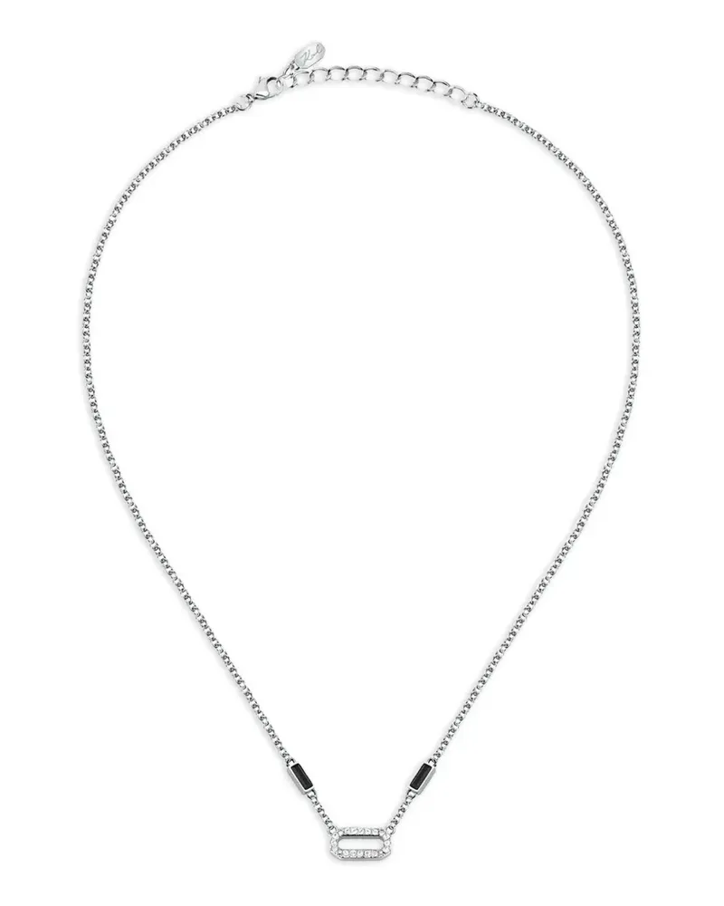Karl Lagerfeld Halskette mit Kristallen - Silber Silber