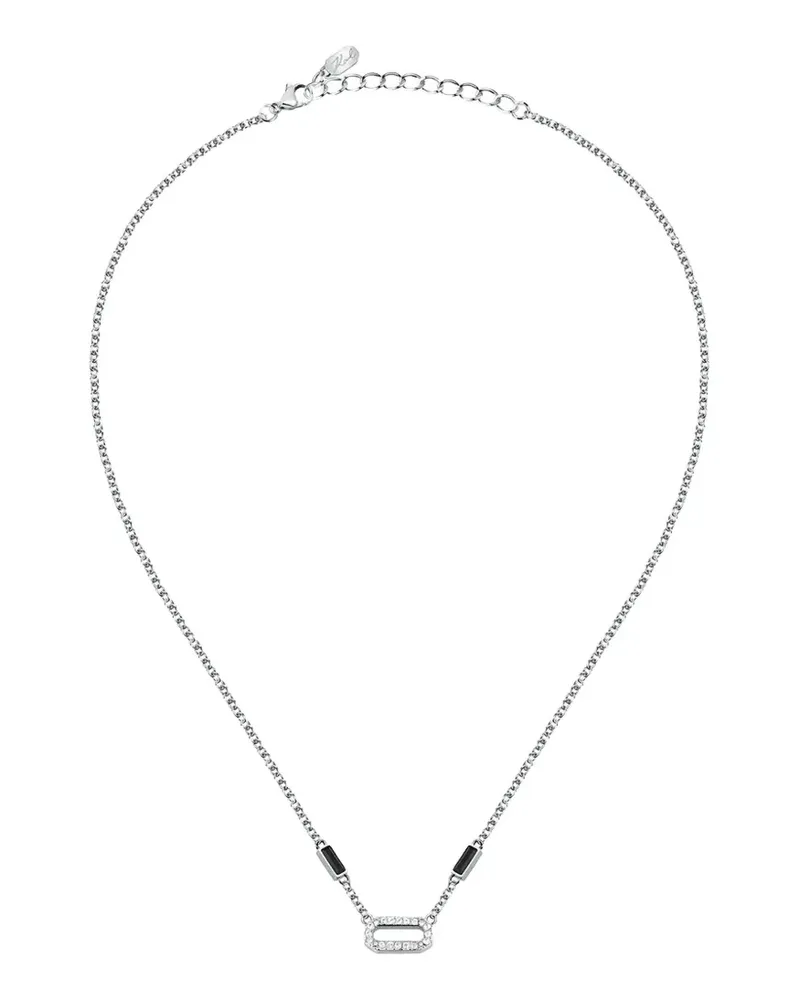Karl Lagerfeld Halskette mit Kristallen - Silber Silber