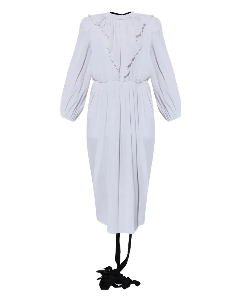 Balenciaga Plissiertes Kleid - Weiß Weiß