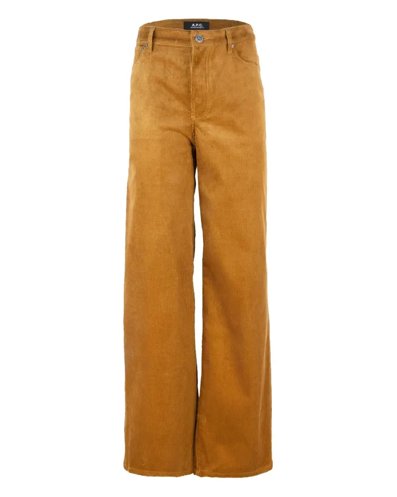 A.P.C. Hose aus Cord - Nude Nude