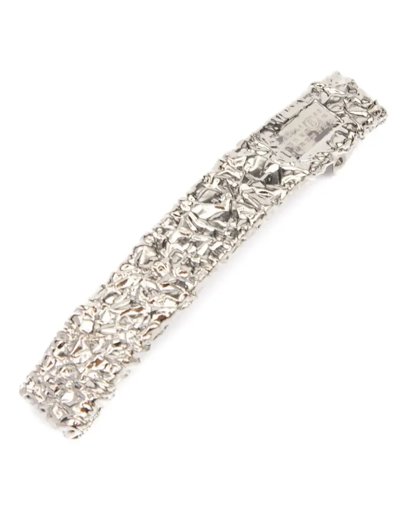 Maison Margiela Haarspange mit Nummern-Gravur - Silber Silber