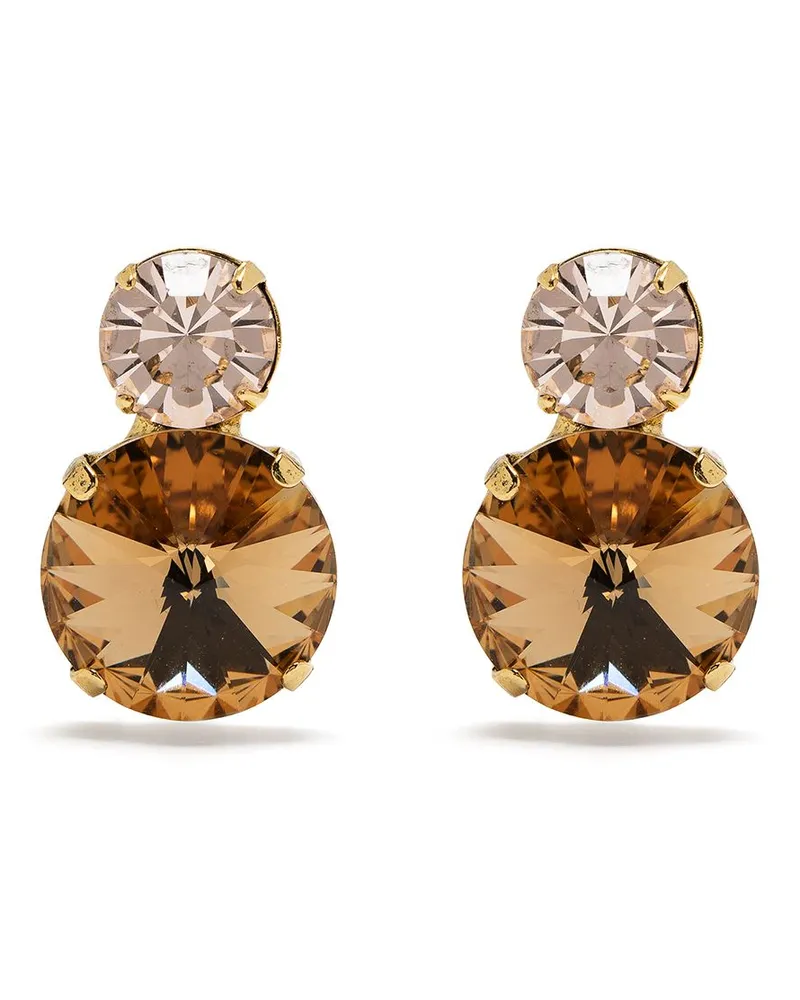 Jennifer Behr Ohrring mit Kristallen - Gold Gold