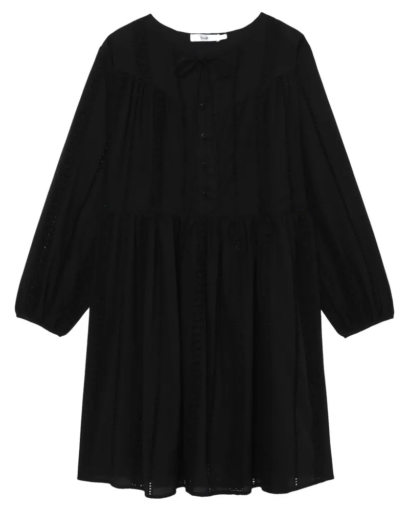 b+ab Kleid mit Spitzendetail - Schwarz Schwarz